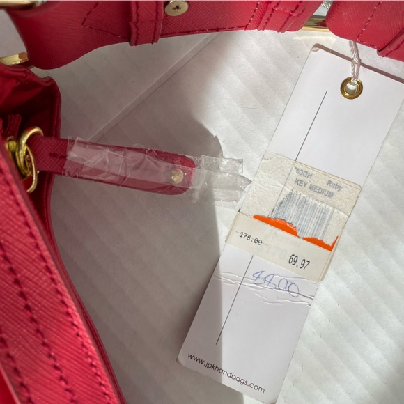 JPK PARIS 75 red shoulder bag NWT - Picture 8 of 13